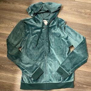 Victoria’s Secret Pink Velvet/Velour ZIP Hoodie
